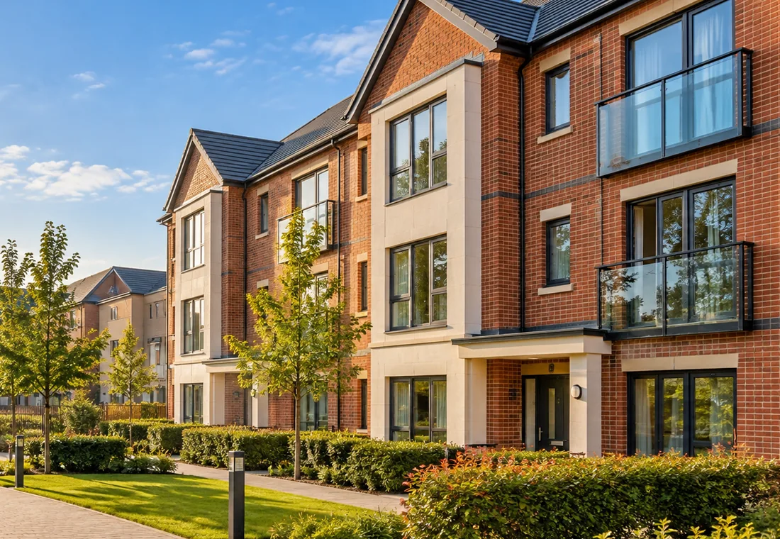 Illustrative supported housing and community photograph